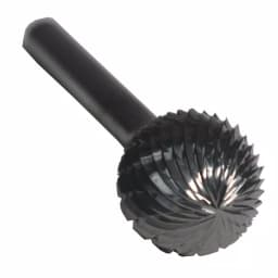 Drill America 3/8 in. x 5/16 in. Ball End Solid Carbide Burr Rotary File Bit, 1/4 in. Shank thumbnail 2
