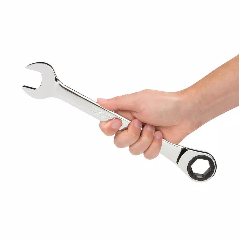 TEKTON 1 in. Ratcheting Combination Wrench, 72-Tooth, 6-Point Box End