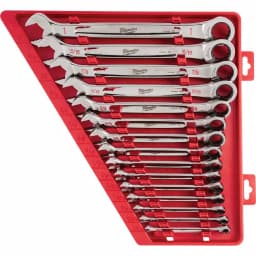 Milwaukee 15-Piece SAE Ratcheting Combination Wrench Set thumbnail 1