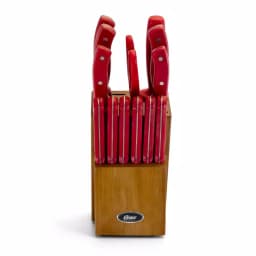 Oster Evansville 14-Piece Stainless Steel Knife Set with Rubberwood Block thumbnail 3