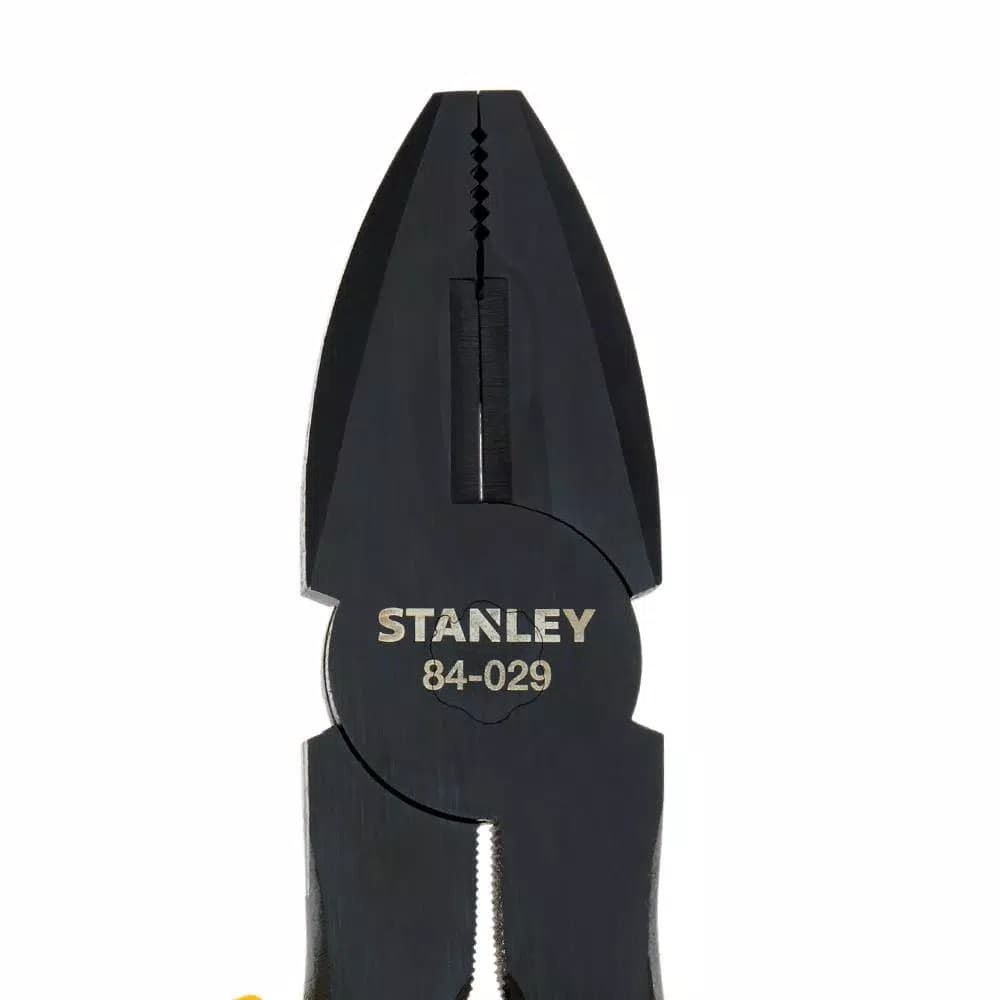 Stanley 8 in. Bi-Material Lineman Pliers, Drop-Forged Steel, ANSI Rated