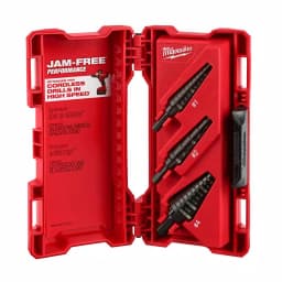 Milwaukee Black Oxide Step Drill Bit Set, 3-Piece Jam-Free Performance thumbnail 1