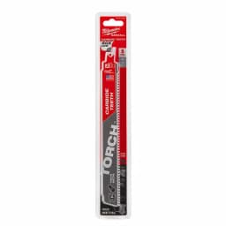 Milwaukee TORCH 9 in. 7 TPI Carbide Teeth Reciprocating Saw Blades for Thick Metal Cutting (5 Pack) thumbnail 4