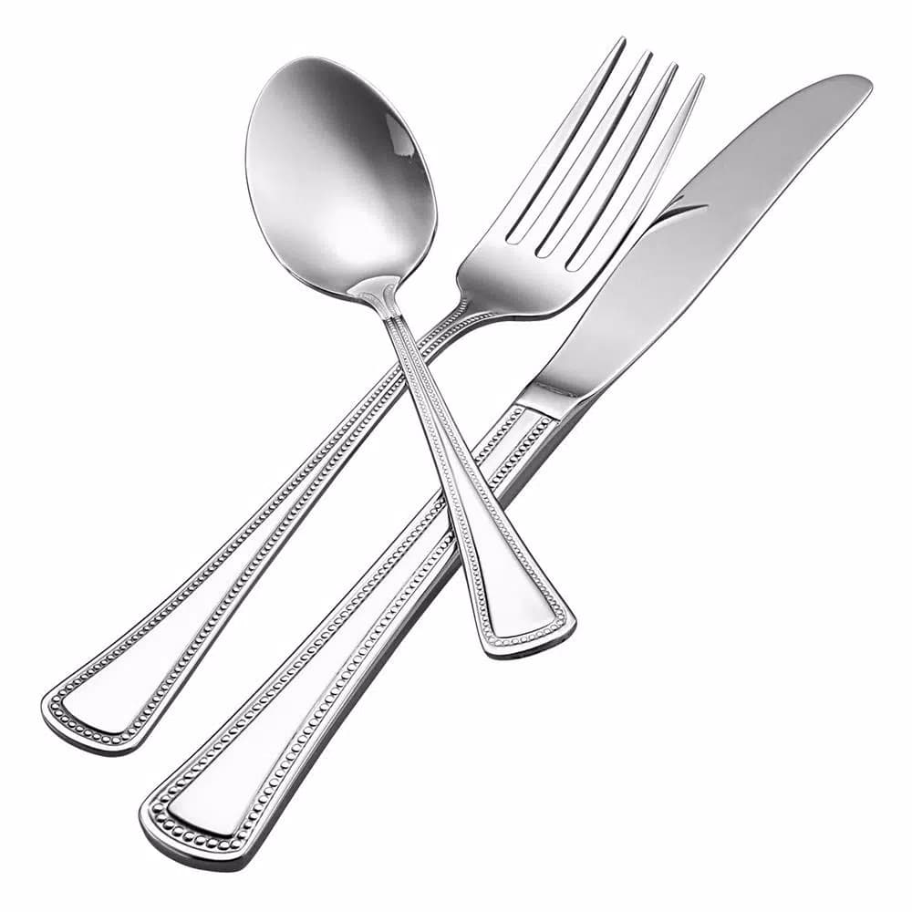 Oneida Needlepoint 18/8 Stainless Steel Tablespoons/Serving Spoons, Set of 12