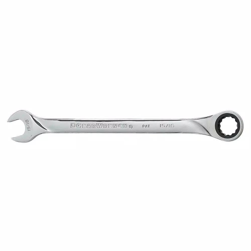 Gearwrench 15/16 in. X-Large Ratcheting Combination Wrench, Long Handle Steel