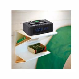 SXE Wireless Charging Bluetooth Speaker Digital Clock Radio with Alarm and Hands-Free Calling thumbnail 1