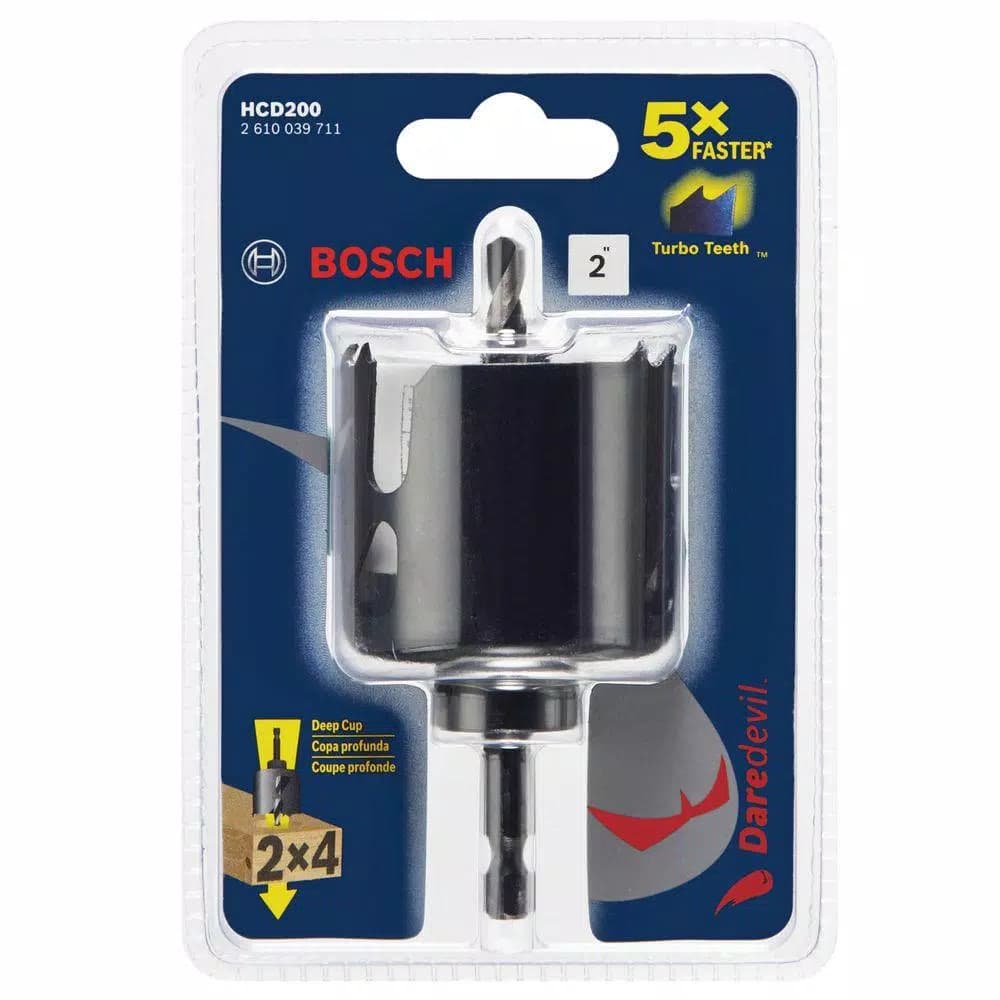 Bosch Daredevil 2 in. Wood Hole Saw with Integrated Arbor
