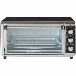 BLACK+DECKER 1500W 8-Slice Stainless Steel Convection Toaster Oven with Broiler thumbnail 2