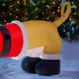 Airblown 4 ft. Inflatable Dachshund with Santa Outfit Airblown Holiday Decoration thumbnail 5