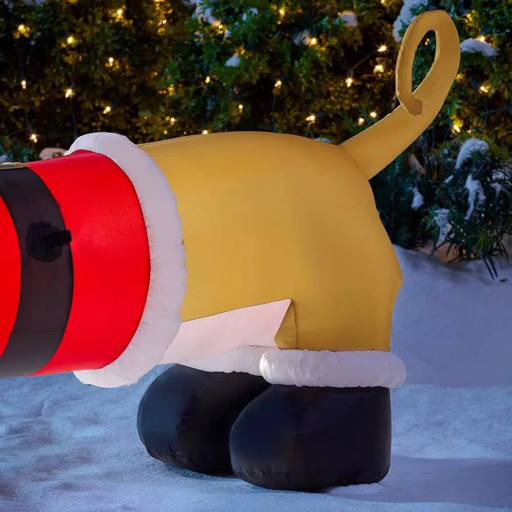 Airblown 4 ft. Inflatable Dachshund with Santa Outfit Airblown Holiday Decoration
