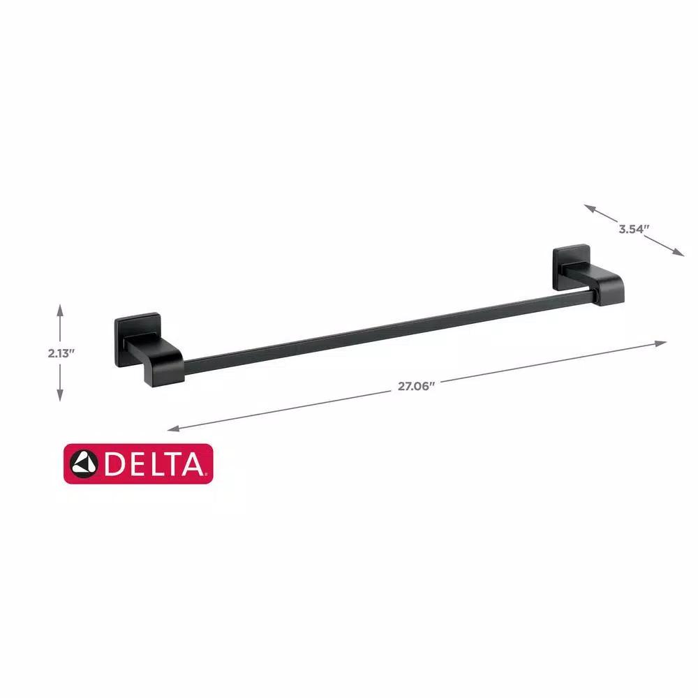 Delta Ara 24 in. Single Towel Bar, Matte Black