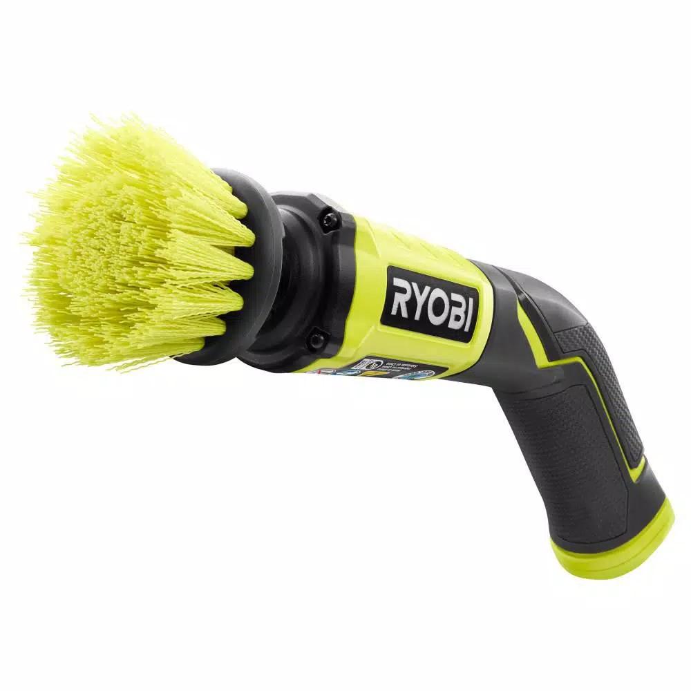 RYOBI 4V Cordless Compact Scrubber with Hex Shank Compatibility
