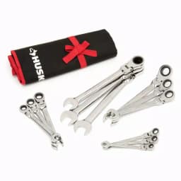 Husky Master SAE Flex Head Ratcheting Wrench Set, 12-Piece thumbnail 1