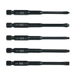 Klein Tools 3-1/2 in. Quick Switch Power Driver Bit Assortment, 5-Piece Set thumbnail 1