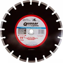 Quasar Speed Kut 200 Silver 14 in. Segmented Diamond Blade for Asphalt and New Concrete thumbnail 1