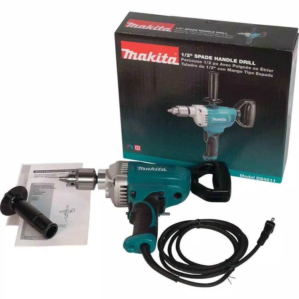 Makita DS4011 1/2 in. Spade Handle Drill, 8.5 Amp, Corded