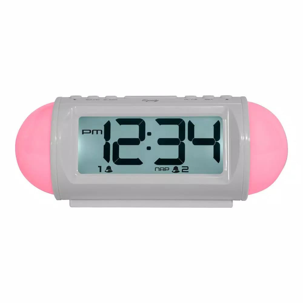 Equity by La Crosse 7.25 in. LED Mood Light Alarm Clock with Nature Sounds & MP3 Aux-Input