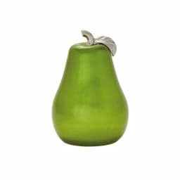 LITTON LANE Modern Reflections 16 in. Emerald Green Ceramic Decorative Pear Sculpture thumbnail 2