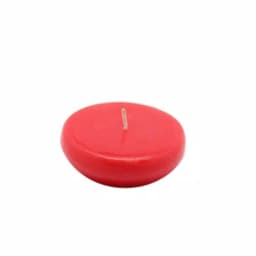 Zest Candle Ruby Red Floating Candles, 2.25 in. Diameter (Box of 24) thumbnail 1