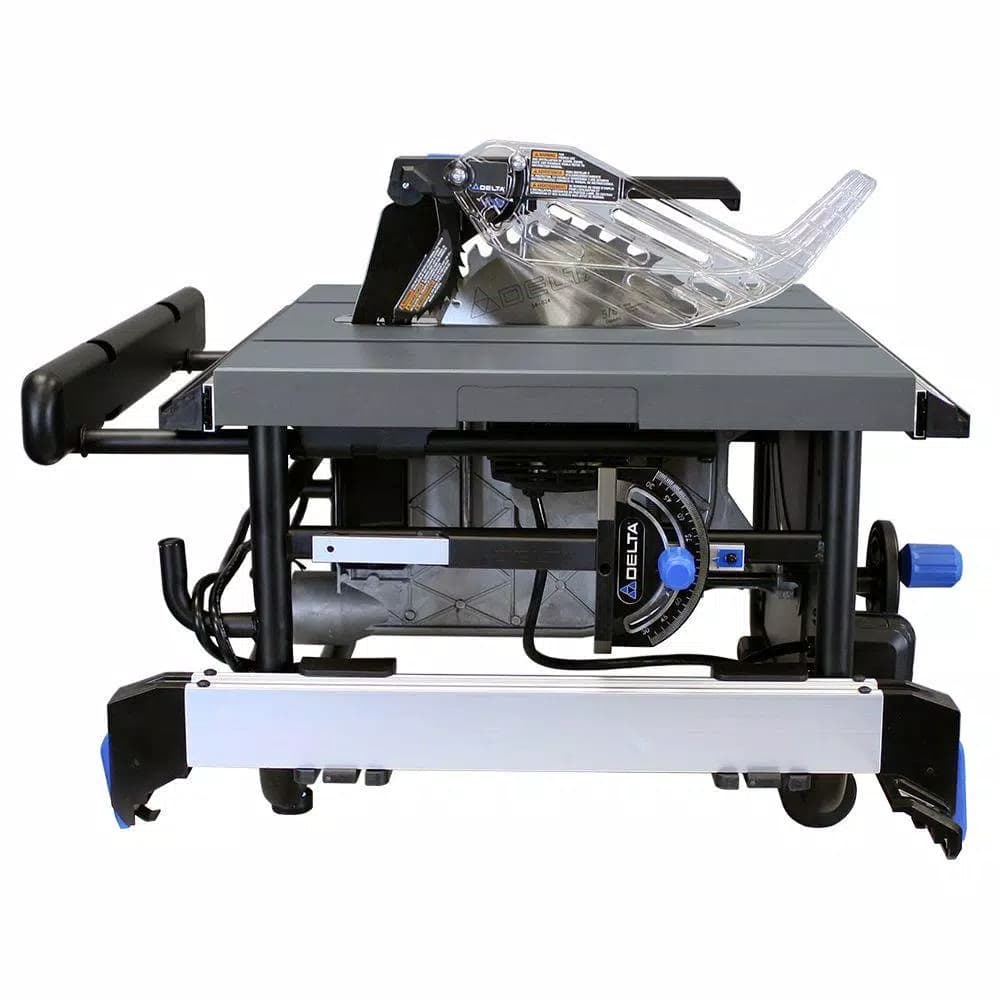 Delta 10 in. 15 Amp Portable Jobsite Table Saw with 45 Degree Left Tilt