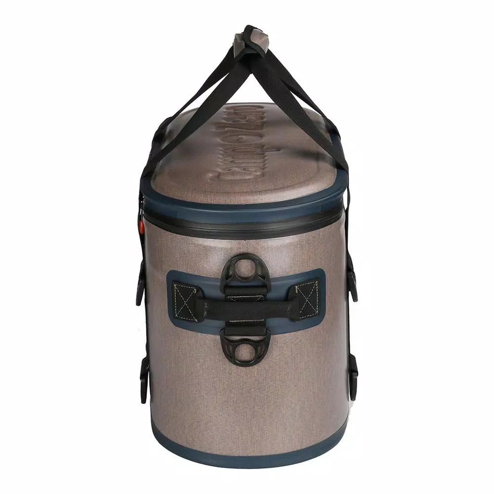 Camp-Zero 25.88 Qt. 40-Can Premium Soft Cooler - Beige and Blue