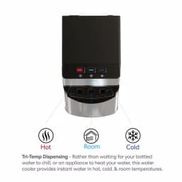 Brio Tri-Temp 2-Stage Bottleless Water Cooler with UV Self-Cleaning and Filtration, Stainless Steel thumbnail 3