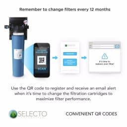 Selecto SuperPlus 20 in. Single Canister 3-Stage Whole House Water Filtration System thumbnail 4