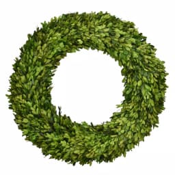 Unbranded 20 in. Preserved Boxwood Country Manor Round Wreath, Green thumbnail 2
