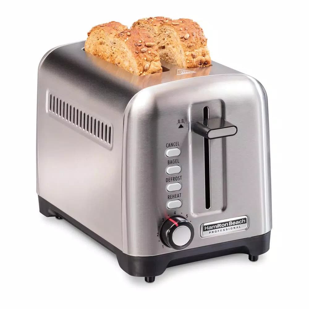 Hamilton Beach Professional 2-Slice Stainless Steel Wide Slot Toaster