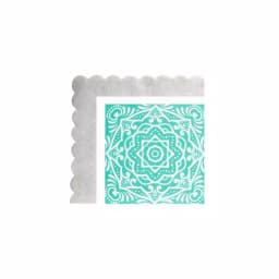 Sugar Plum Party SugarPlum Collection 32-Piece Silver and Blue Assorted Disposable Cocktail Paper Napkins thumbnail 1