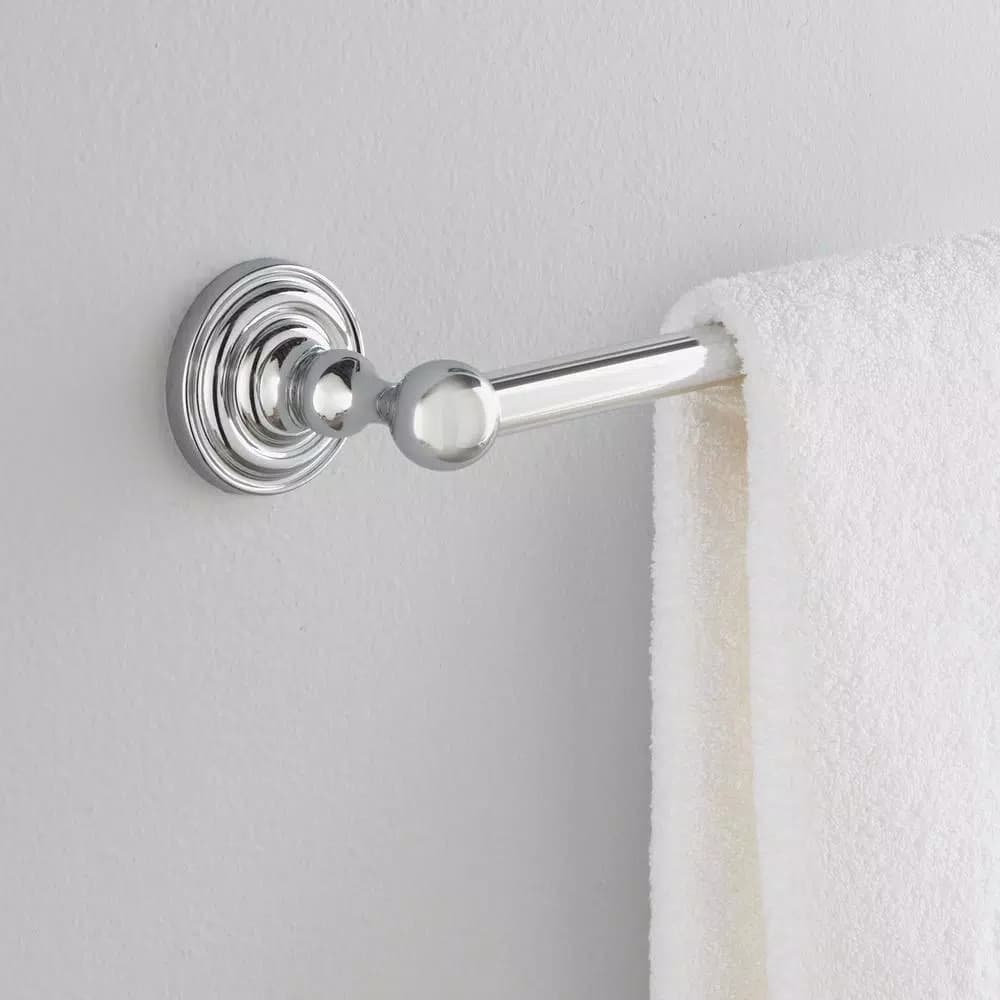 Delta Greenwich 24 in. Chrome Towel Bar, Wall Mounted Zinc Die Cast