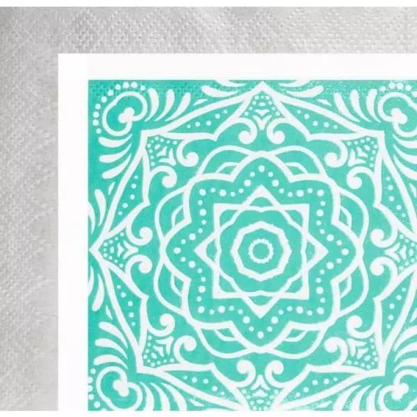 Sugar Plum Party SugarPlum Collection 32-Piece Silver and Blue Assorted Disposable Cocktail Paper Napkins