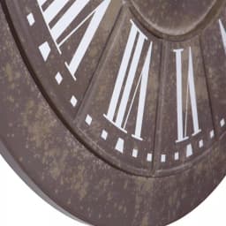 Yosemite Home Decor 39.5 in. Circular Iron Wall Clock - Oversized Industrial Rustic Roman Numeral Analog Clock thumbnail 3