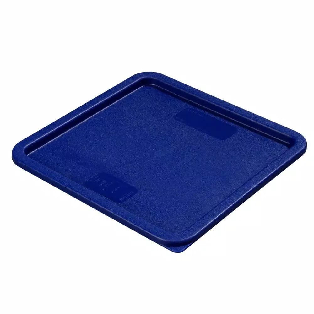 Carlisle StorPlus Blue Polyethylene Lids for 12, 18, and 22 qt. Square Food Storage Containers (Case of 6)