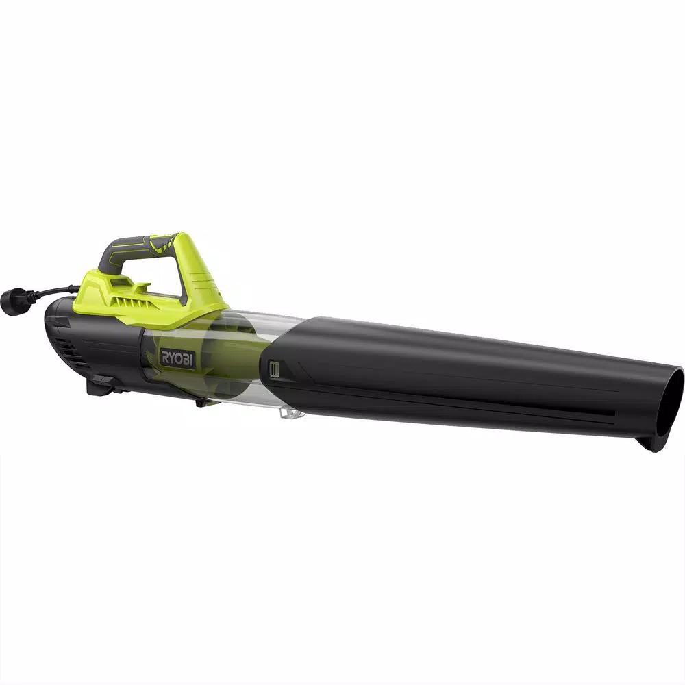 RYOBI 8 Amp Electric Jet Fan Blower, 135 MPH, 440 CFM, 2-Speed Handheld Leaf Blower (Refurbished)