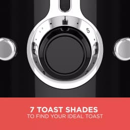 BLACK+DECKER 2-Slice Extra Wide Slot Toaster with Temperature Control, Black thumbnail 2