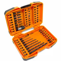 WEN 40-Piece Impact-Rated 1/4 in. Hex Shank Screwdriver and Drill Bit Set with Carrying Case thumbnail 1