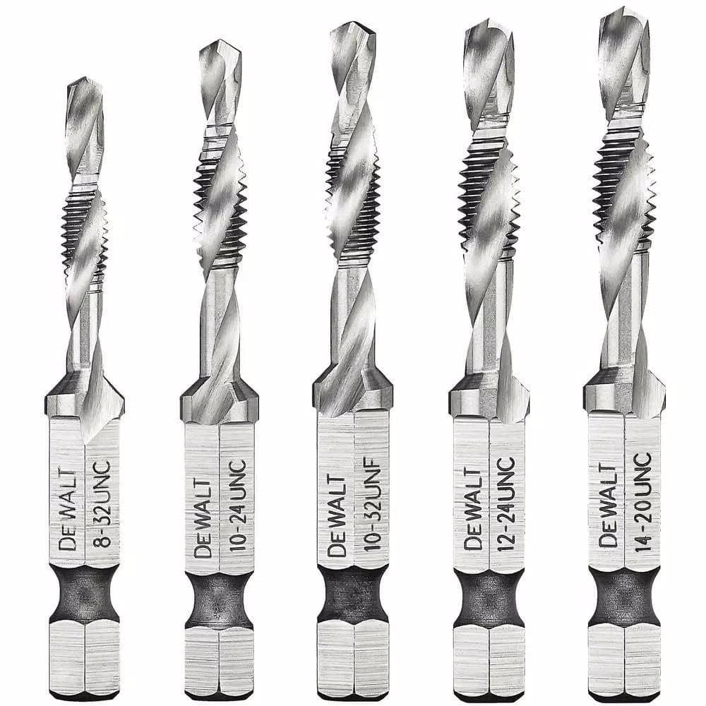 DEWALT MAX Impact SAE Drill Tap Set, 5-Piece