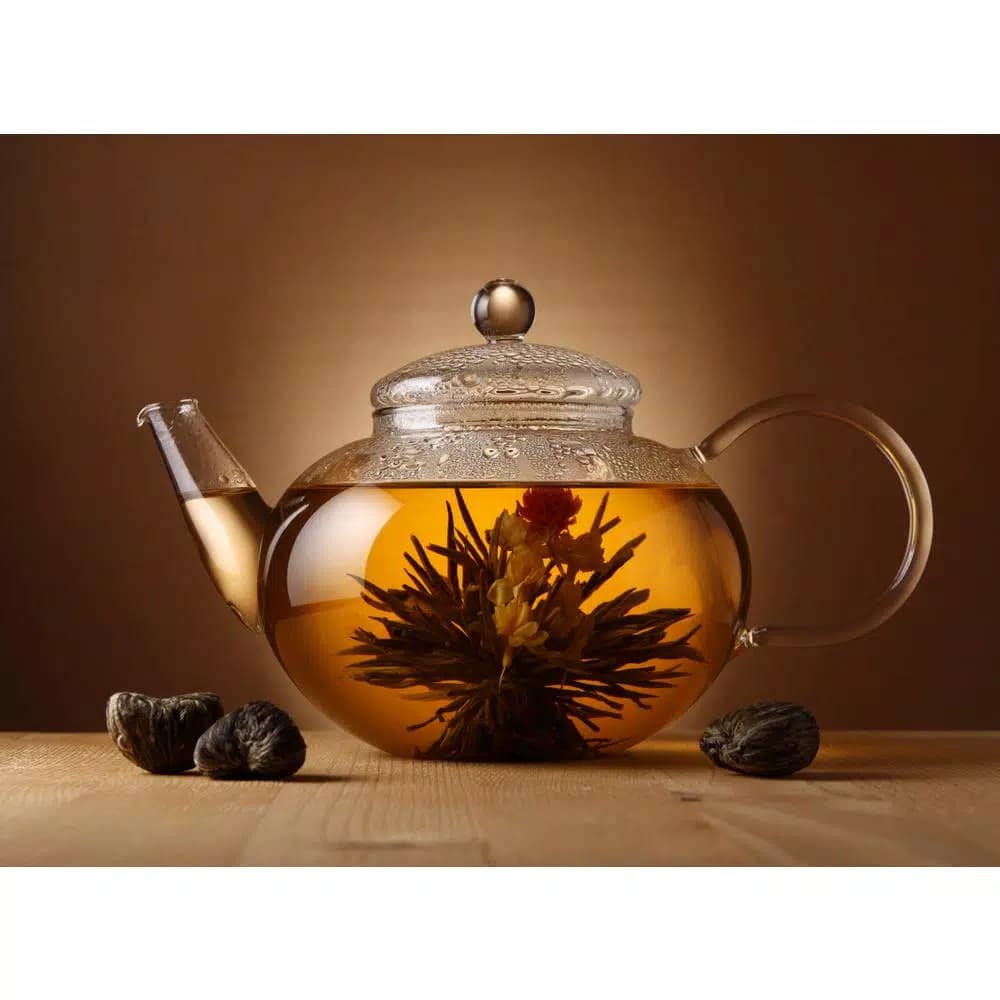 GROSCHE Monaco 42 oz. Borosilicate Glass Loose Leaf Teapot with Infuser