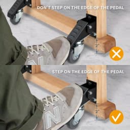POWERTEC Workbench Casters with Quick-Release Plates, 4-Set Mobility Kit thumbnail 6