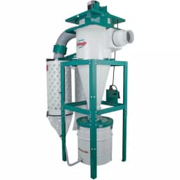 Grizzly Industrial 5 HP Cyclone Dust Collector with 55 Gal. Steel Drum and BIA Certified Cartridge Filter thumbnail 2