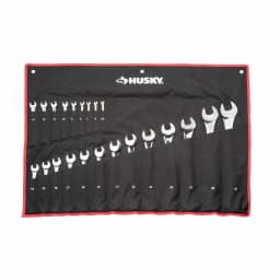 Husky 41-Piece Metric and SAE Combination Wrench Set, Extra-Large Industrial Sizes thumbnail 7