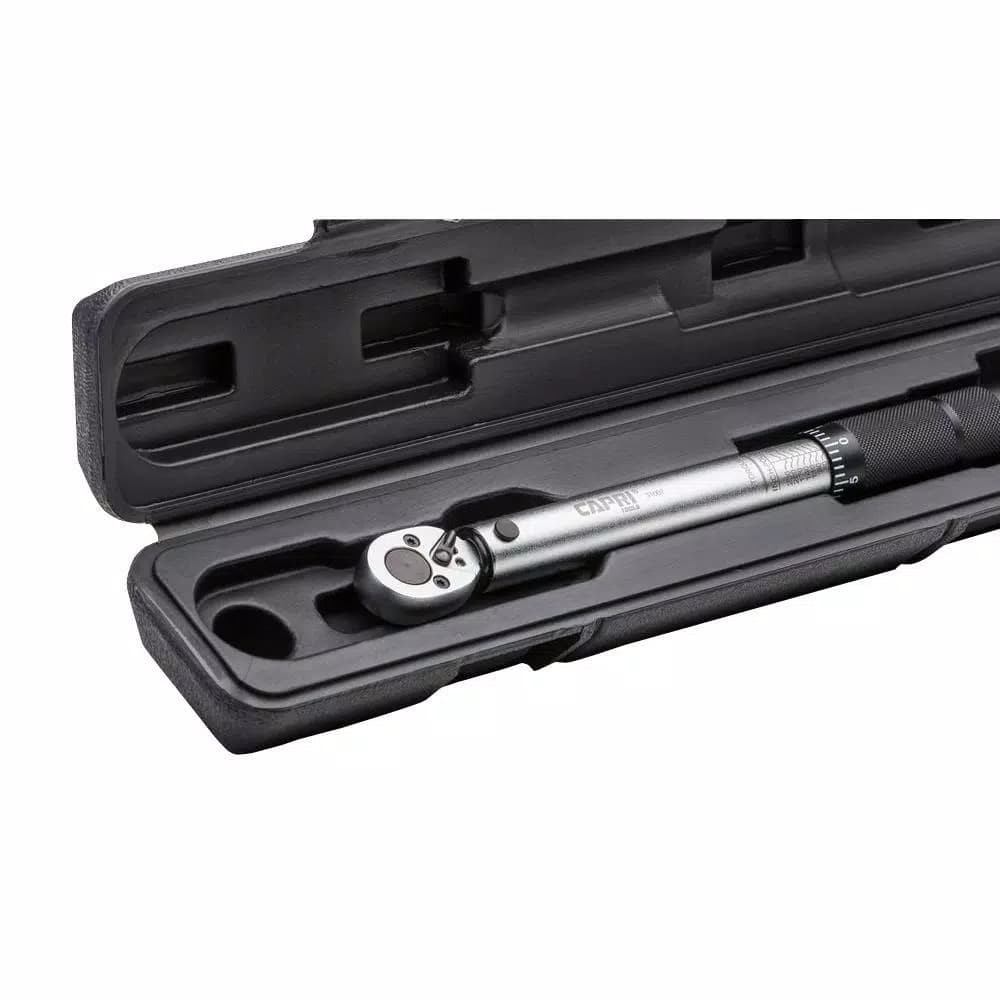 Capri Tools 1/4 in. Drive Torque Wrench, 50 to 245 in. lbs.