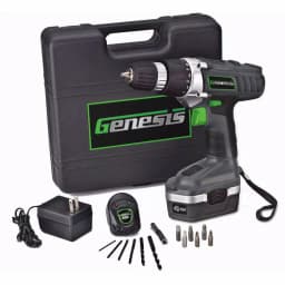 Genesis GCD18BK 18V Cordless Drill Driver Kit with 13-Piece Bit Set and Carrying Case thumbnail 2
