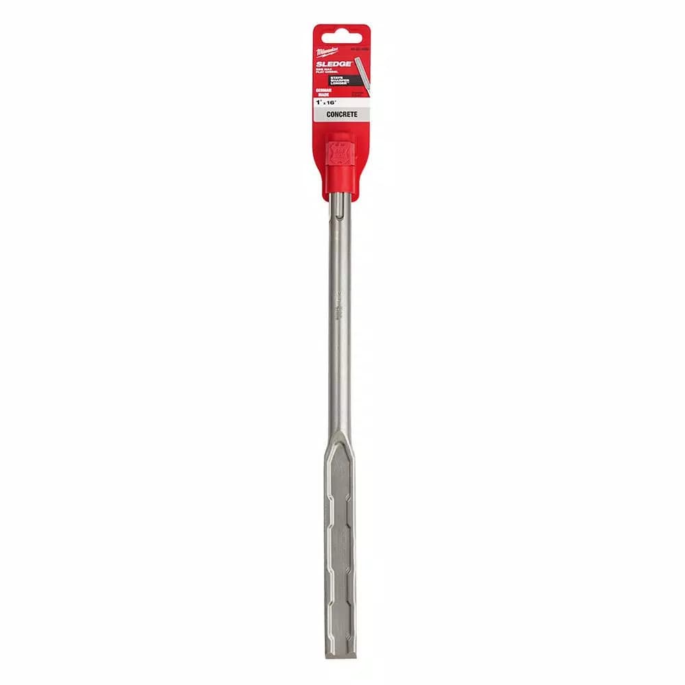 Milwaukee SDS-MAX SLEDGE 1 in. x 16 in. Flat Chisel Bit for Concrete Demolition