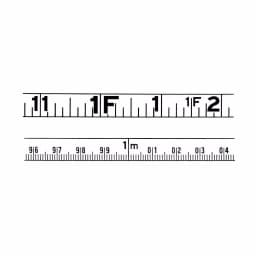 Lufkin Banner Series 164 ft. SAE/Metric Dual Sided Tape Measure, 3/8 in. Yellow Clad Blade thumbnail 2