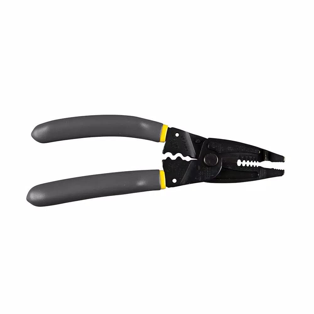 Klein Tools 7 in. Long Nose Wire Stripper and Cutter, 10-20 AWG Solid & 12-22 AWG Stranded, Multi-Tool Crimper