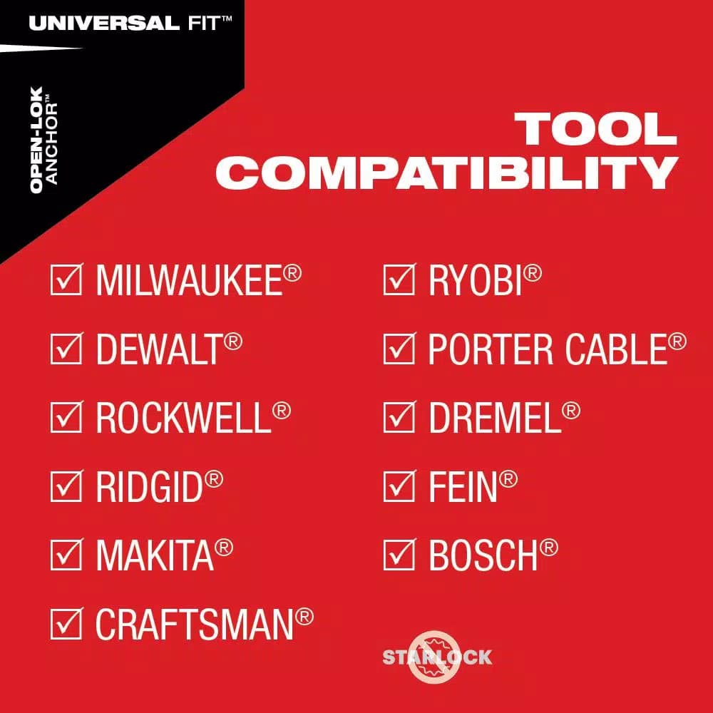 Milwaukee OPEN-LOK 3-Piece Multi-Material Oscillating Multi-Tool Blade Kit