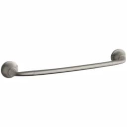 KOHLER Forte 18 in. Sculpted Single Towel Bar, Vibrant Brushed Nickel thumbnail 1