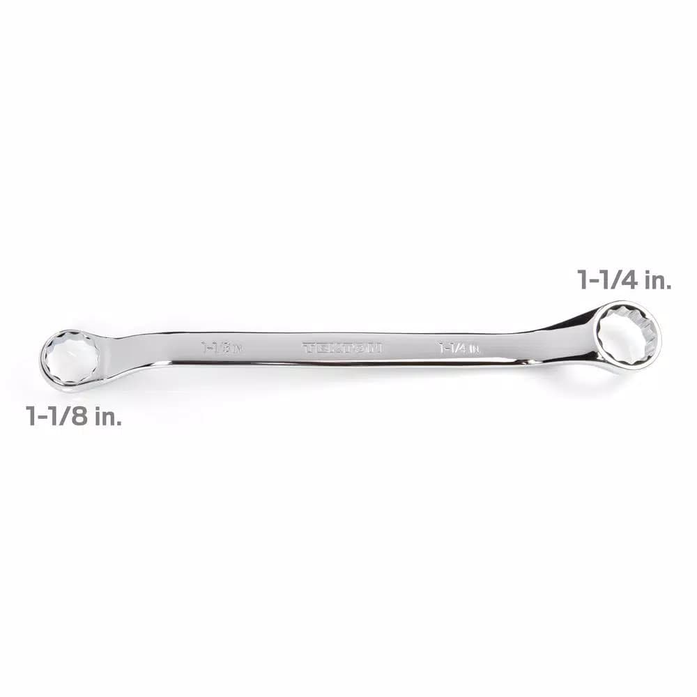 TEKTON 1-1/8 in. x 1-1/4 in. 45° Offset Double Box End Wrench